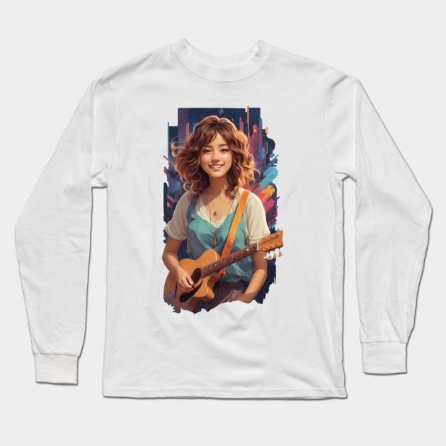 Adorable Musician Long Sleeve T-Shirt by Prince Ramirez